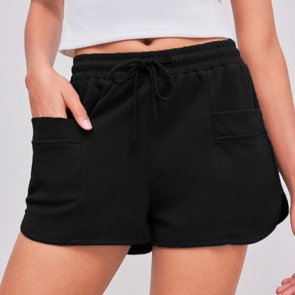 Black Drawstring Shorts