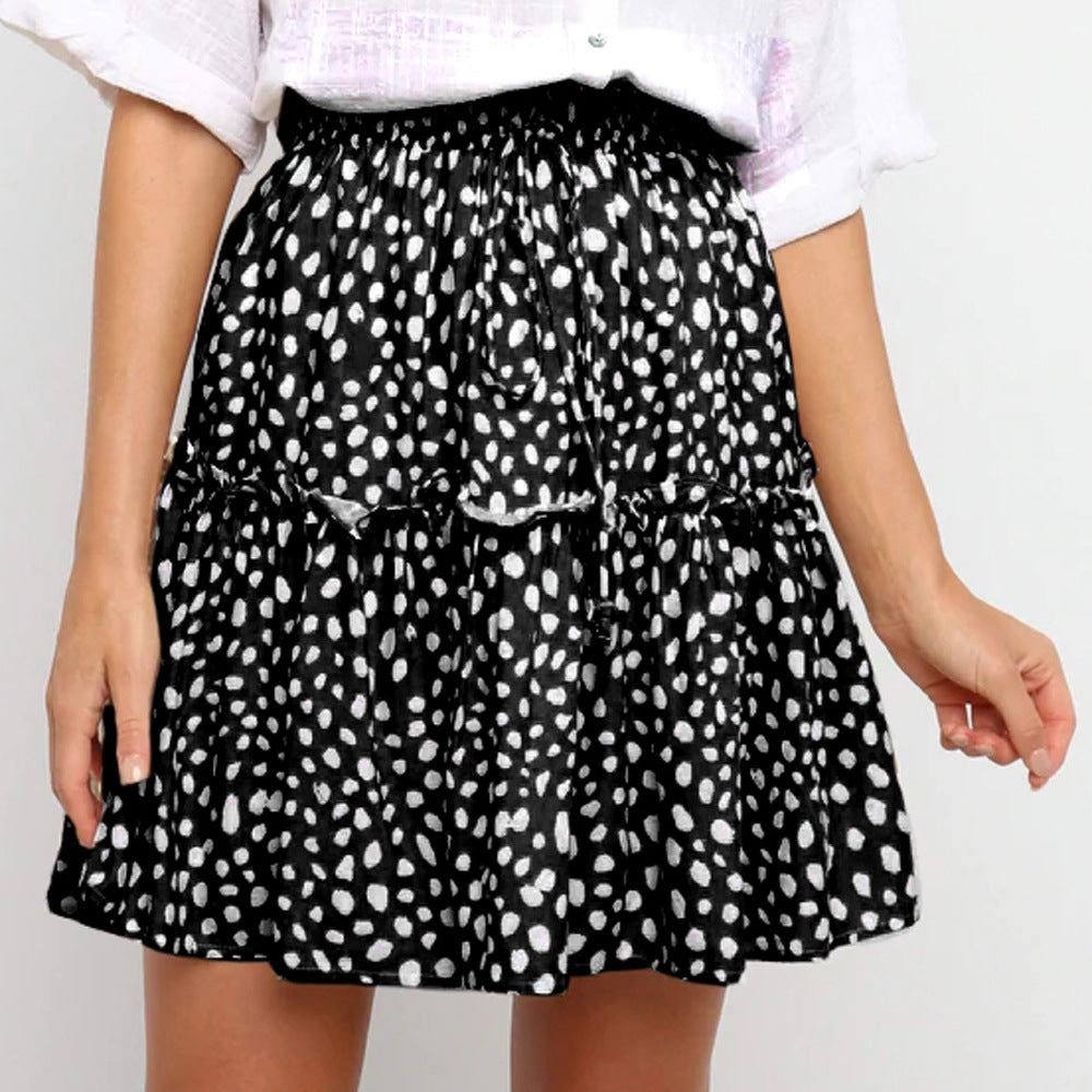 Small Pattern Mini Skirt