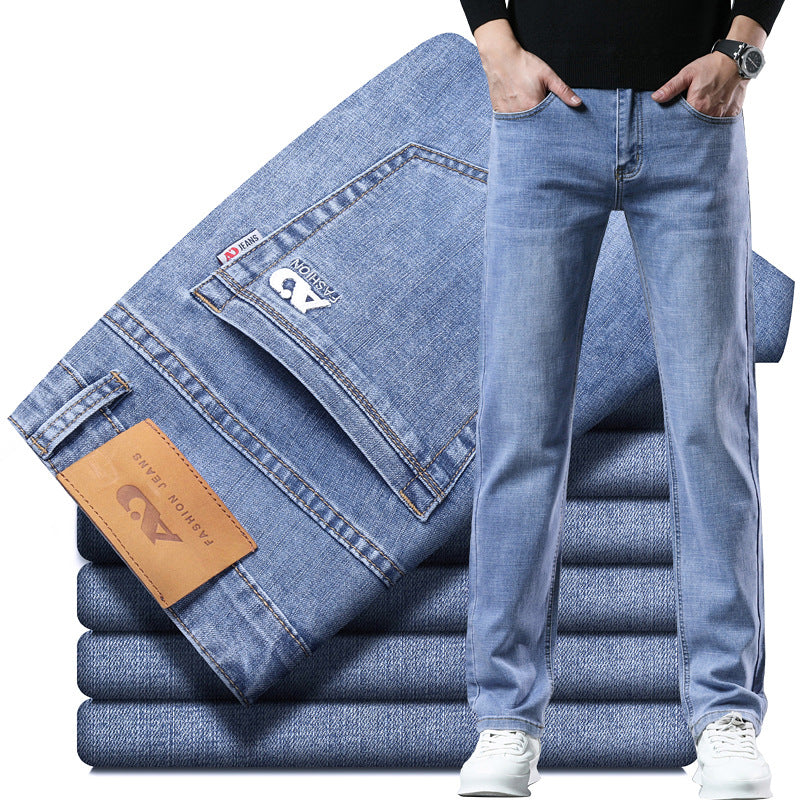 Casual Stretch Men's Denim Trousers