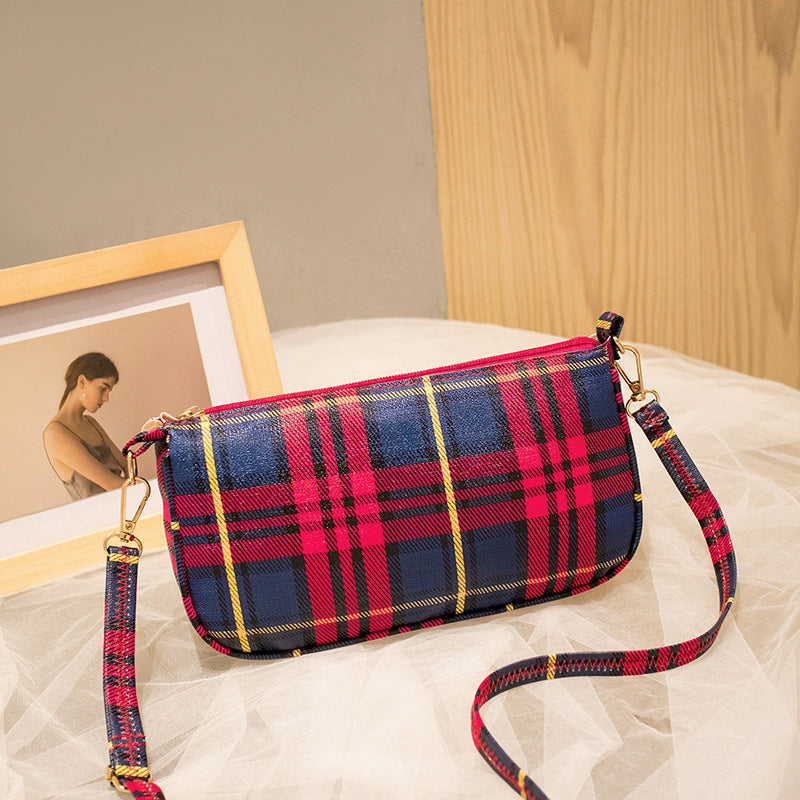 Women's Plaid Fashion Large Capacity Shoulder Bag