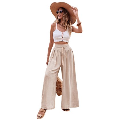 Wide Leg Casual Pants