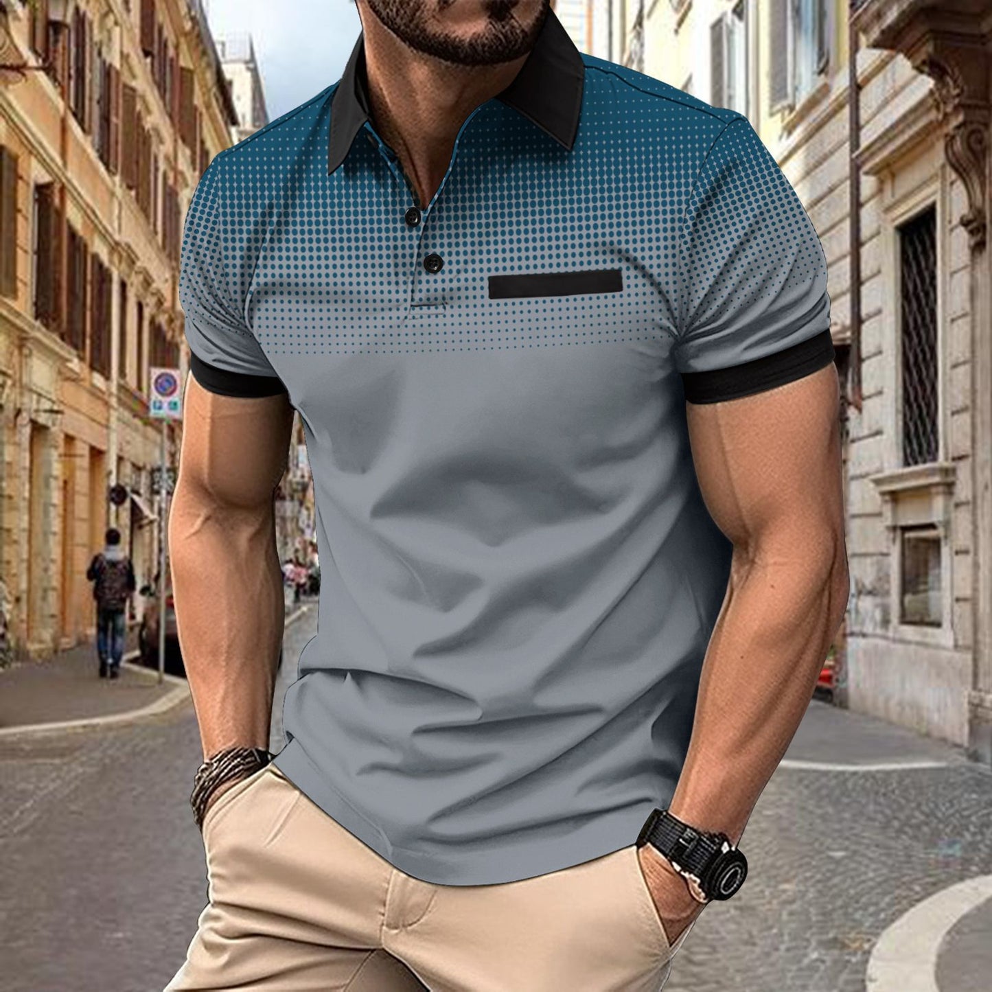 Short Sleeve Men's Sports Polo Shirt