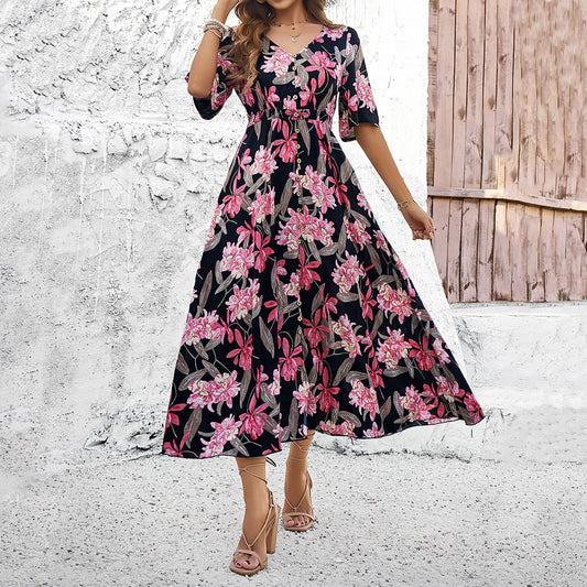 Flowy Floral Dress