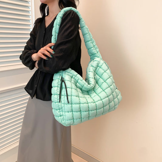 Quilted Cloud Tote Bag