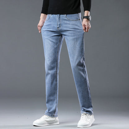 Casual Stretch Men's Denim Trousers