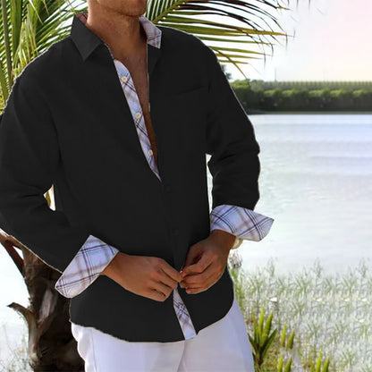 Men's Shirt Cotton And Linen