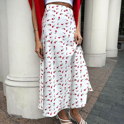 Cherry Print Skirt