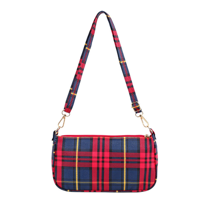 Women's Plaid Fashion Large Capacity Shoulder Bag