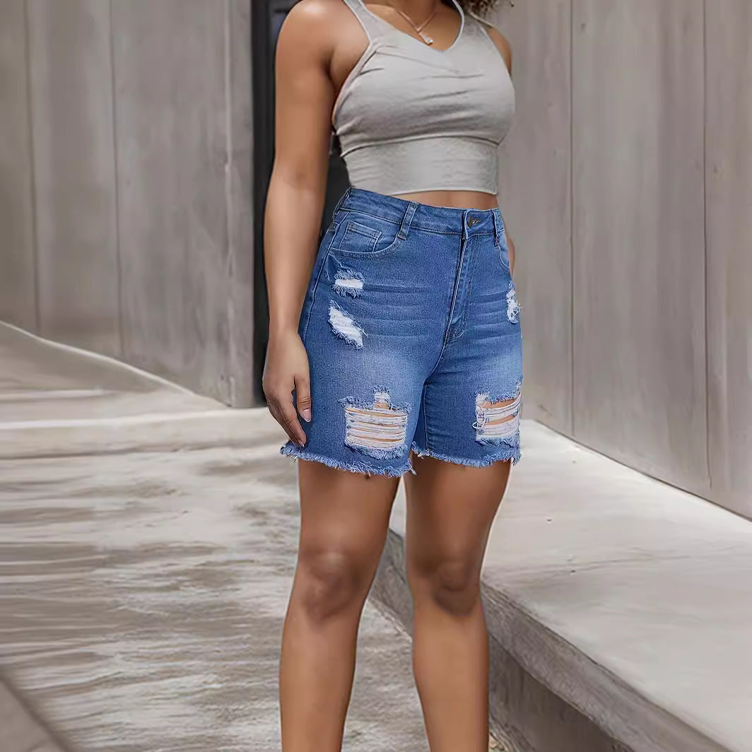 Denim Long Shorts