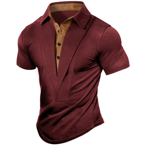 Plus Size Summer Men's Outdoor Retro Casual Shirt