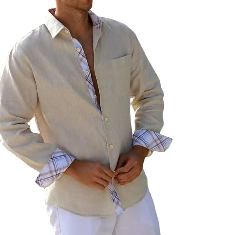 Men's Shirt Cotton And Linen