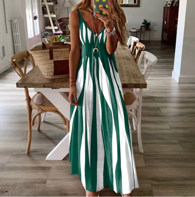 Two Tone Maxi Dress