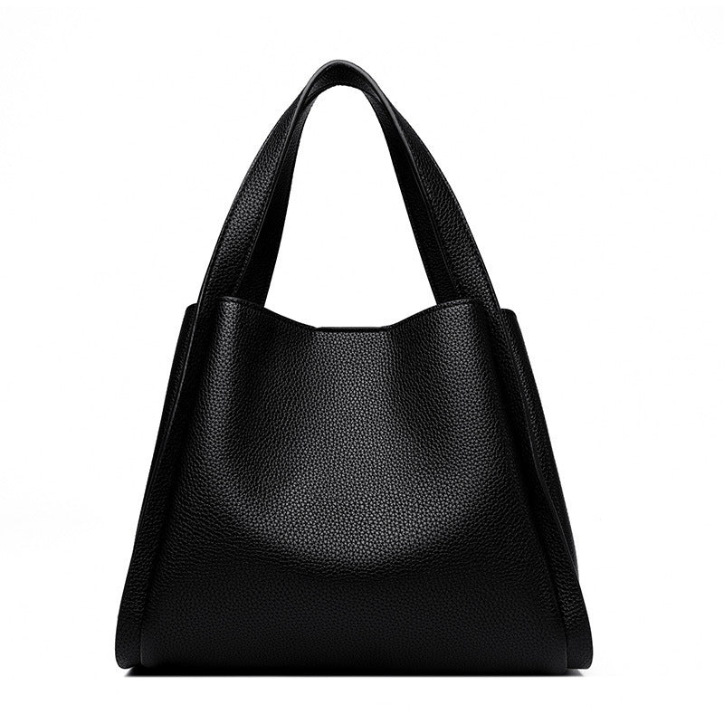 Popular Idle Style Vegetable Pocket Quality Leather Pattern Commuter Women's Elegant Underarm Bag