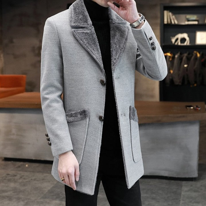 Fur And Leather Overcoat