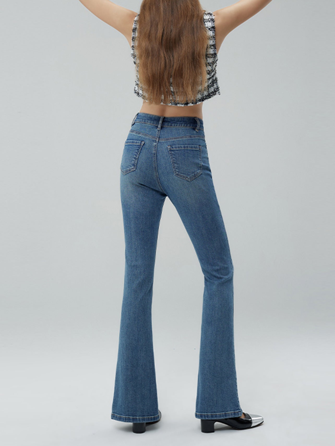 Split Bell Bottom Jeans