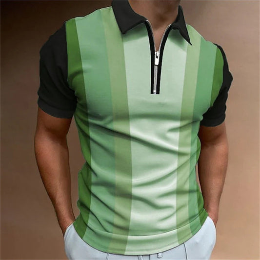 T-shirt Men's Striped Printed Top