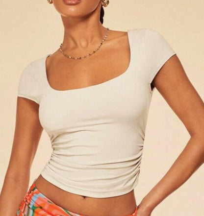 Basic Square Neck Crop Top