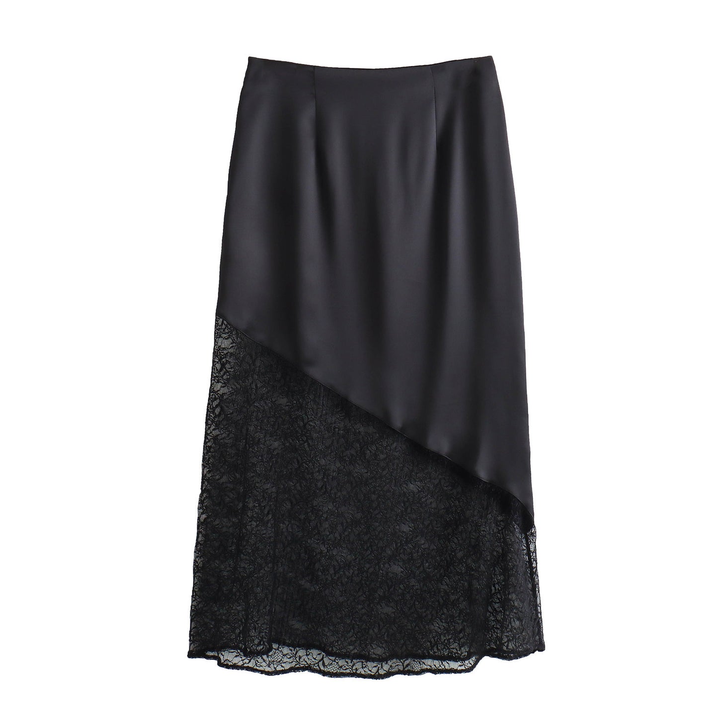 Satin Lace Skirt