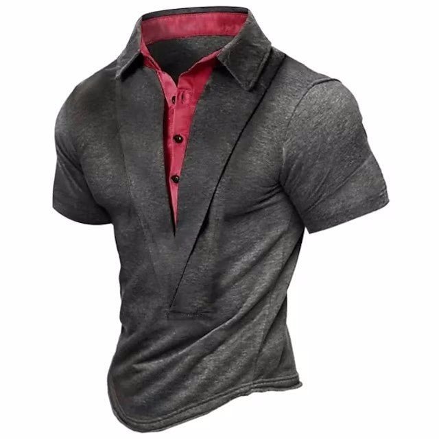 Plus Size Summer Men's Outdoor Retro Casual Shirt