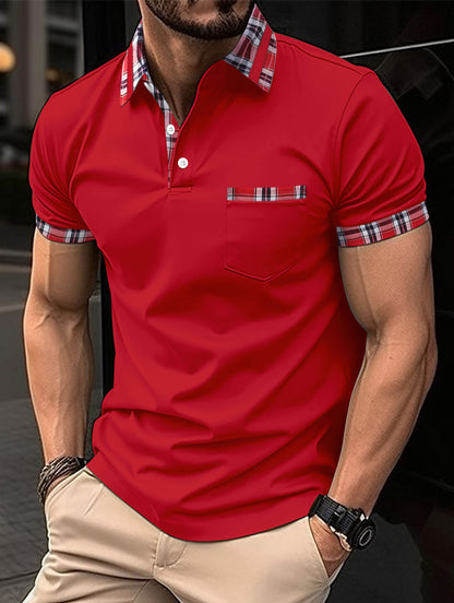 Men's Button Pocket Sports T-shirt