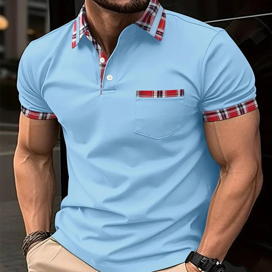 Men's Button Pocket Sports T-shirt