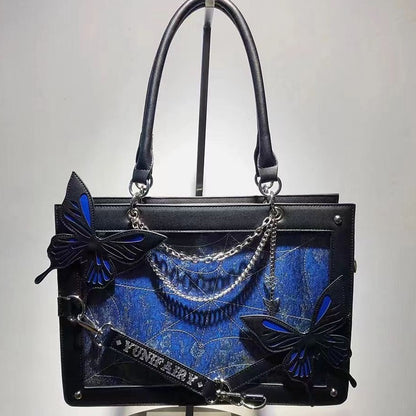 Butterfly Design Women's Large Capacity Handbag