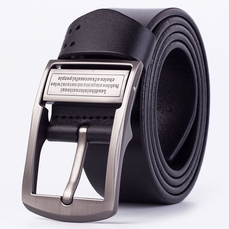 Men's Leather Pin Buckle Belt Fashion Casual