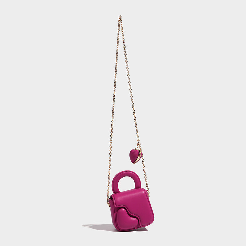 Small Heart Chain Crossbody Bag