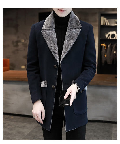 Fur And Leather Overcoat