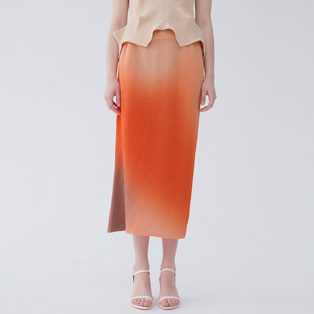 Gradient Midi Skirt