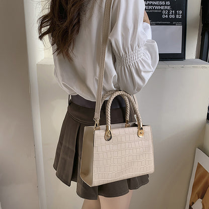 Women's Fashion Small Square Bag Solid Color