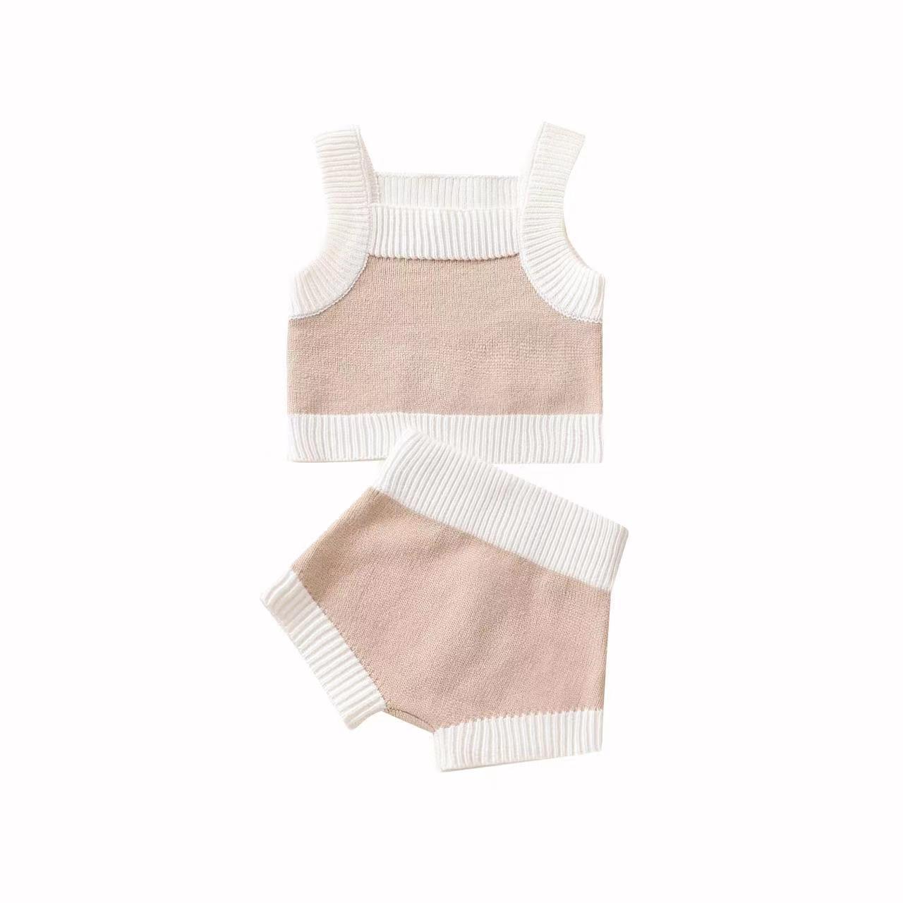 Children's Fashion Tank Top Summer Sweater Set