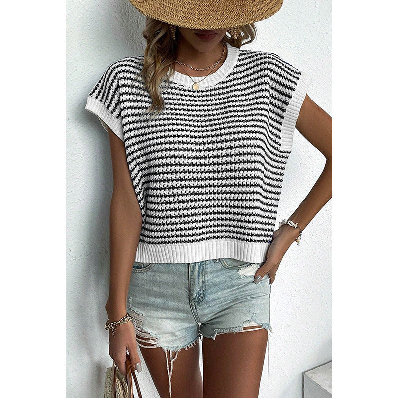 Striped Knit Vest Top