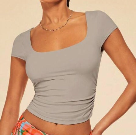 Basic Square Neck Crop Top