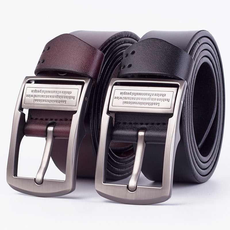 Men's Leather Pin Buckle Belt Fashion Casual