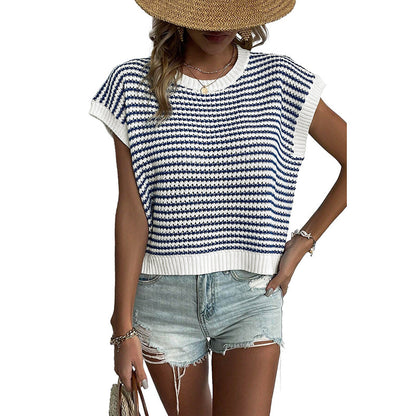 Striped Knit Vest Top