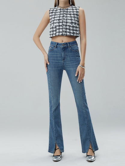 Split Bell Bottom Jeans