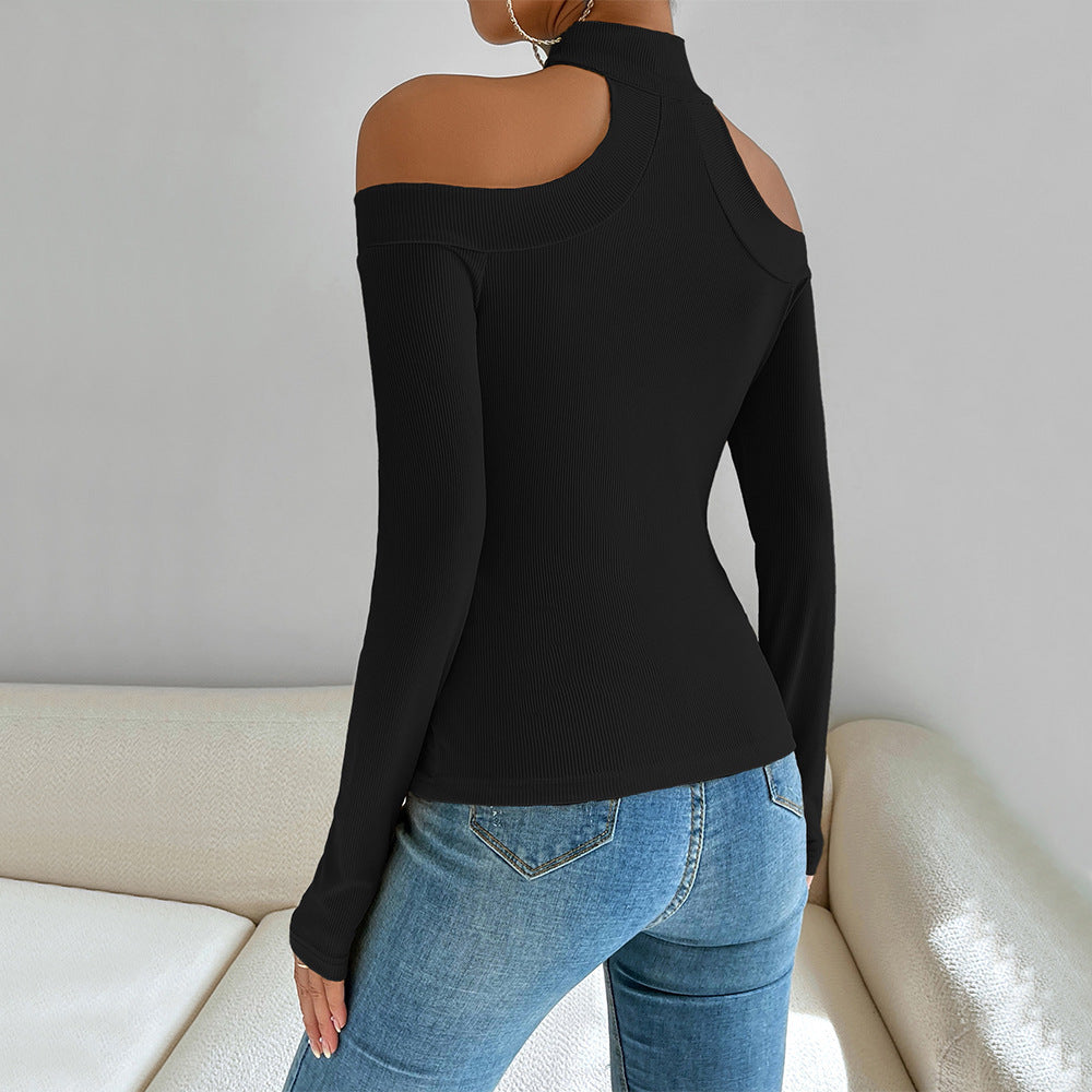 Off-Shoulder Long Sleeve Elegant Top